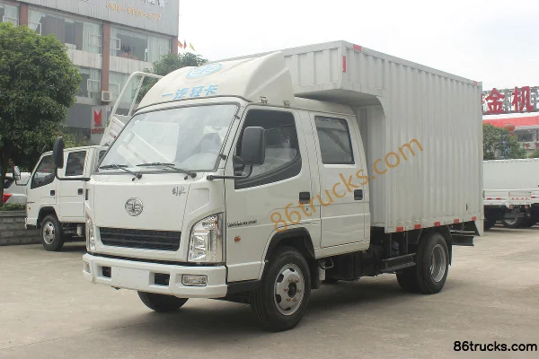 FAW Hongta FAW Jiefang Baling 102hp 4X2(6 wheels) 3.4m double-row van light truck Exterior (3) | 86Trucks