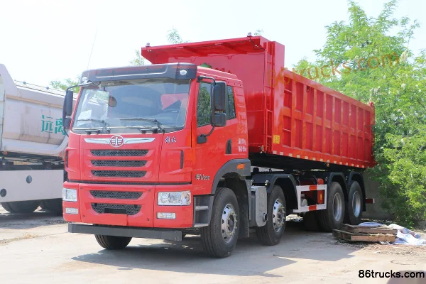 FAW Jiefang Qingdao HanV Heavy Truck 290 hp 8X4(12 wheels) 7.4m Dump Truck Exterior (3) | 86Trucks
