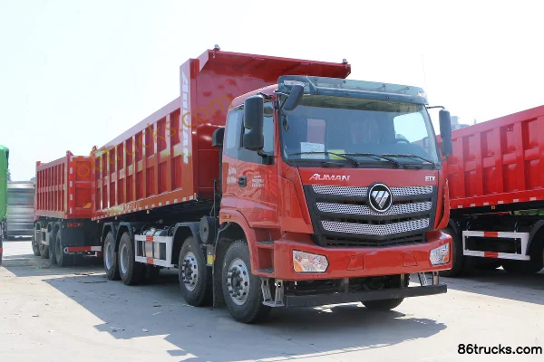 Foton Auman New ETX Basic 320hp 8X4(12 wheels) 6.8m Dump Truck (China VI) (Ratio 4.625) Exterior