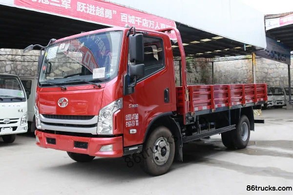 Yuejin Chaoyue C500-33 140 hp 4X2(6 wheels) 4.06 m single-row flatbed light truck (air brake) Exterior (2) | 86Trucks