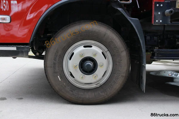 Yuejin Chaoyue C500-33 140 hp 4X2(6 wheels) 4.06 m single-row flatbed light truck (air brake) Chassis (1) | 86Trucks