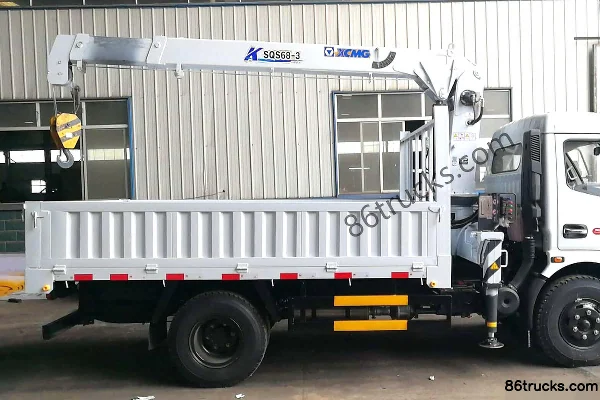 Dongfeng Duolika D6-L 130hp 4X2(6 wheels) 3.4m Truck-Mounted Crane Transport Vehicle Cab (1) | 86Trucks