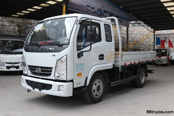 Yuejin Shangjun X100-28 102hp 4X2(6 wheels) 3.22m row-half flatbed light truck Exterior (3) | 86Trucks