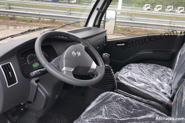 Yuejin Fuxing S70 1.5L 113hp 4X2(6 wheels) Gasoline 3.36m Single Row Flatbed Mini Truck (China VI)(4.875 Ratio) Cab (2) | 86Trucks