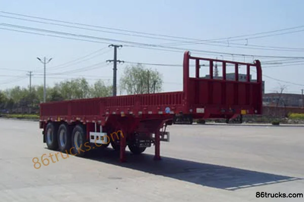 CIMC Huajun 9.5m Goose Neck Flatbed Semi-Trailer Exterior