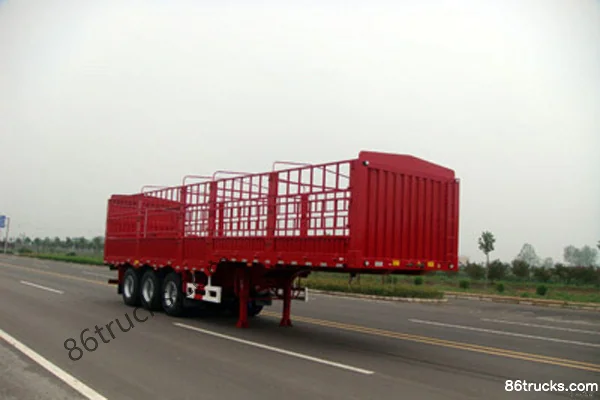 CIMC Huajun 11m Gooseneck Stake Semi-Trailer Exterior