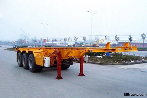 CIMC Huajun 30ft Container Chassis Semi-Trailer Exterior