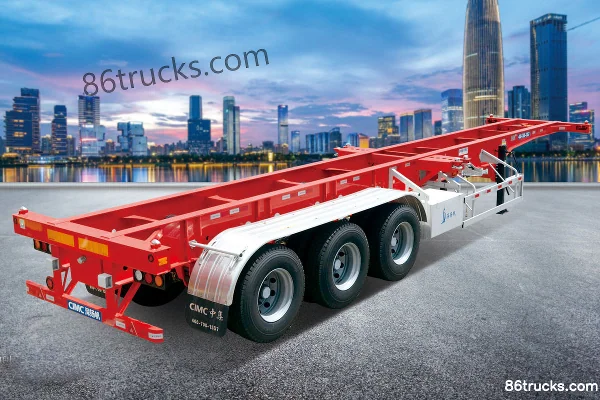 Shenyangfan semi-remorque porte-conteneurs 40 pieds Extérieur