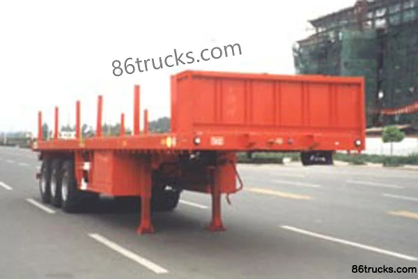CIMC Huajun 12.5m flatbed semi-trailer Exterior