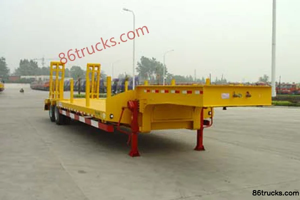 CIMC Huajun 12.5m Low Flatbed Semi-Trailer (Rated Load 19t) Exterior