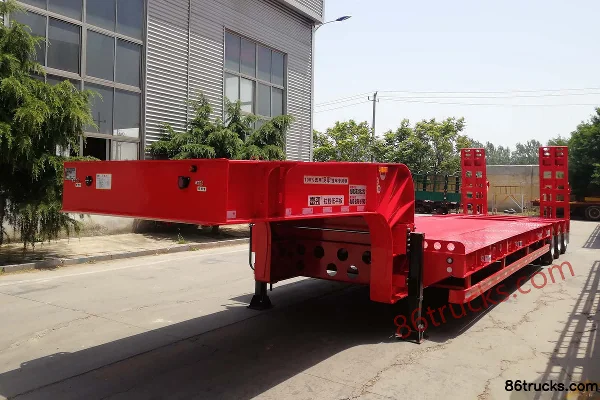 Lieniu 13m low flatbed semi-trailer Exterior