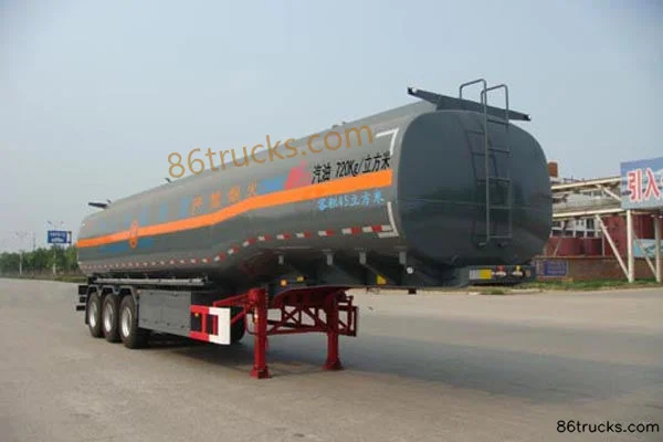 CIMC Huajun 45m³ Flammable Liquid Tanker Semi-trailer (Single Tire) Exterior