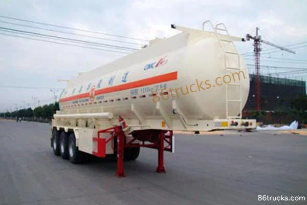 CIMC Huajun 20m³ Chemical Liquid Tanker Semi-Trailer (Curb Weight 10.2t) Exterior