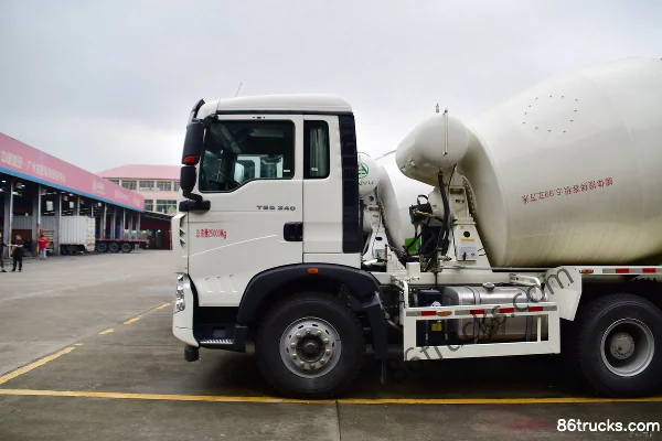 Sinotruk HOWO T5G 340 hp 6X4(10 wheels) 5.99m³ Concrete Mixer Truck Body (1) | 86Trucks