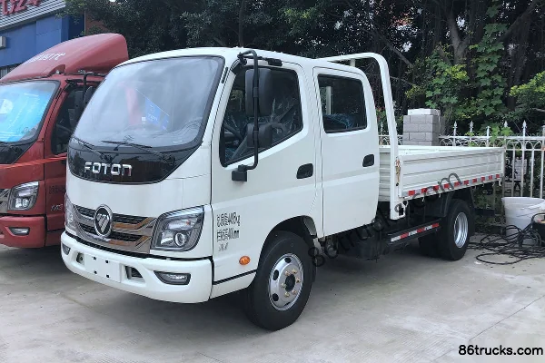 Foton Times M2 110 hp 4X2(6 wheels) 3.22m double-row flatbed light truck Exterior (3) | 86Trucks