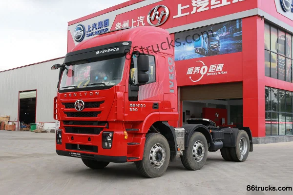 SAIC Hongyan Genlyon M100 Heavy Truck 390 hp 6X2(8 wheels) Tractor Truck (Flat Top) Exterior (3) | 86Trucks