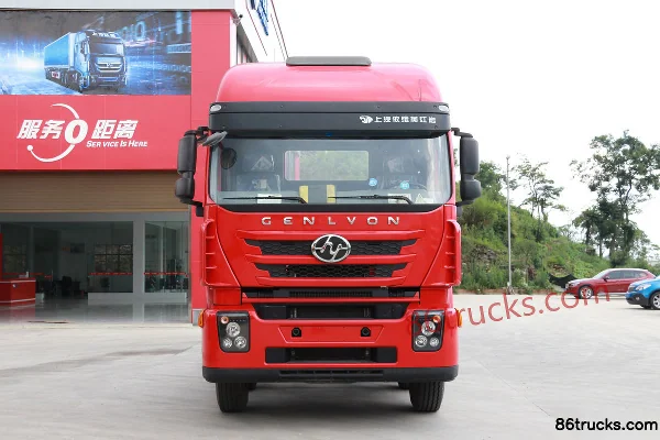 SAIC Hongyan Genlyon M100 Heavy Truck 390 hp 6X2(8 wheels) Tractor Truck (Flat Top) Exterior (2) | 86Trucks