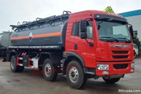 FAW Jiefang Qingdao Long V 220 hp 6X2(8 wheels) Corrosive Goods Tank Transport Truck (Dali Brand) Exterior