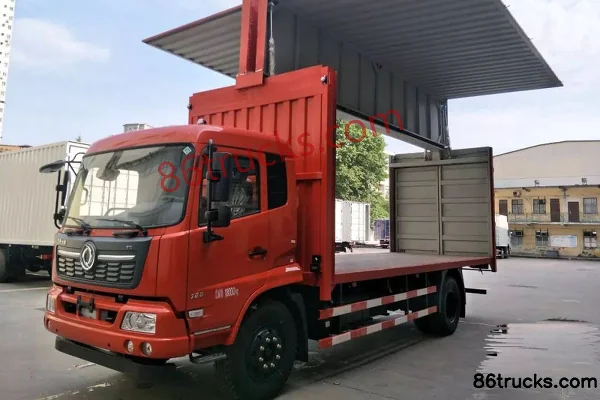 Dongfeng Commercial Vehicle Tianjin KR Medium Truck 180 hp 4X2(6 wheels) 8m Wingspan Box Cargo Truck (Beijing V-II) Exterior (2) | 86Trucks