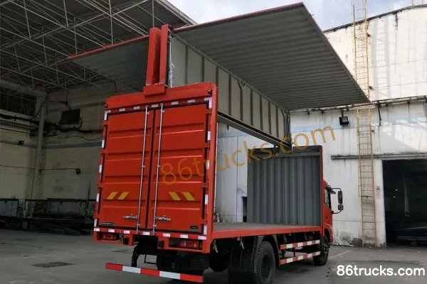 Dongfeng Commercial Vehicle Tianjin KR Medium Truck 180 hp 4X2(6 wheels) 8m Wingspan Box Cargo Truck (Beijing V-II) Exterior (3) | 86Trucks