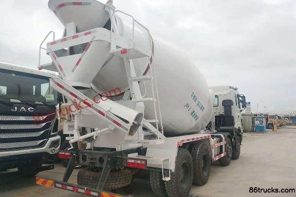 JAC Gallop K5W 336 hp 8X4(12 wheels) 7.4 cubic meter Concrete Mixer Truck Exterior (3) | 86Trucks
