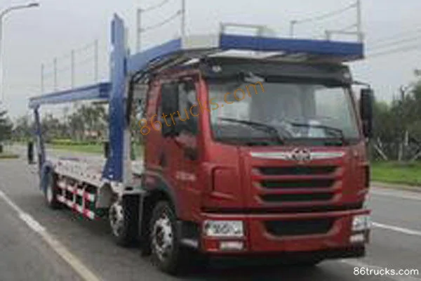 FAW Jiefang Qingdao Han V 320 hp 6X2(8 wheels) Center Axle Vehicle Transport Truck Exterior