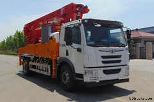 FAW Jiefang Qingdao HanV 260hp 4X2(6 wheels) Concrete Pump Truck (Jiuhe Heavy Industry)(JHZ5201THB) Exterior