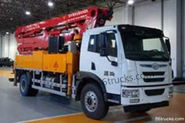 Qingdao Hailong (Hailongjite) Qingdao Hailong (Hailongjite) FAW Jiefang Qingdao chassis concrete pump truck