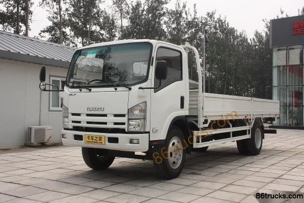 Qingling Isuzu 700P 189hp 4X2(6 wheels) 5.668m Semi Row Flatbed Cargo Truck Exterior (3) | 86Trucks