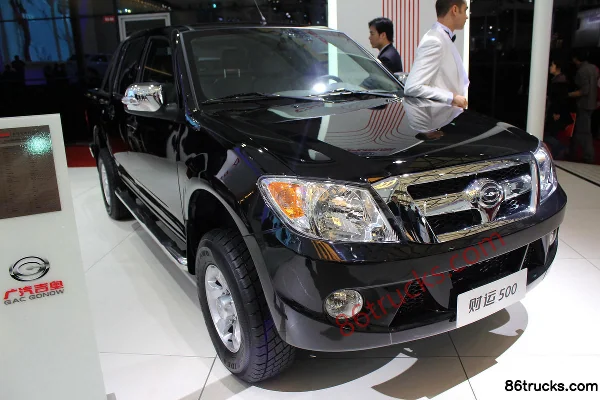 2009 Model GAC Gonow Caiyun 500 Series Wealth Type 2.2L Diesel Double Row Pickup Cab (3) | 86Trucks
