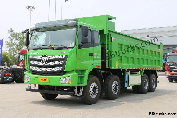 Foton Auman nouveau ETX série 9 camion lourd 400 ch 8X4(12 roues) camion benne 7,4 m Extérieur (3) | 86Trucks