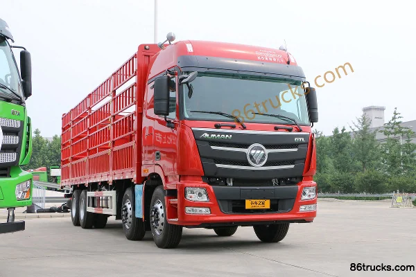 Foton AumanGTL Heavy Truck Quality Enjoy Edition 400hp 8X4(12 wheels) 9.58m Wing Opening Van Cargo Truck Exterior