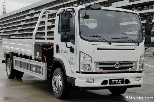 BYD T7C 11.8T 4m Single Row Pure Electric Flatbed Light Truck 160.6kWh 4X2(6 wheels) Exterior
