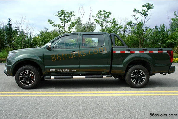 Huanghai N1S 2019 Supreme Edition 2.4L Gasoline 142hp 4WD Double Row Pickup Exterior (2) | 86Trucks