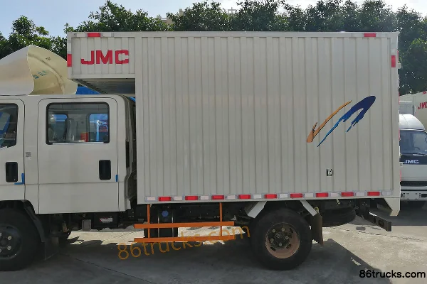 JMC Kaiyun Zhongti 143 hp 4X2(6 wheels) 3.105 m double-row van truck (China VI) Body (1) | 86Trucks