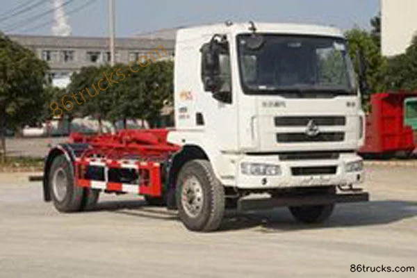 Dongfeng Liuqi New Chenglong M3 200hp 4X2(6 wheels) Hook Lift Refuse Truck (Yunli) Exterior