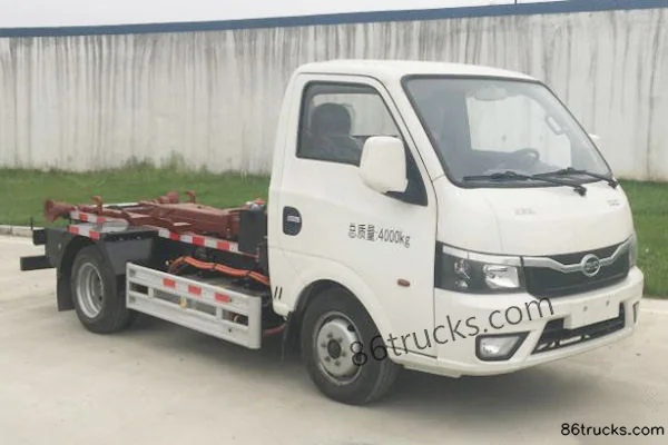 BYD T4C 4T 5.2m Single Row Electric Hook Lift Garbage Truck 60.23kWh 4X2(6 wheels) Exterior