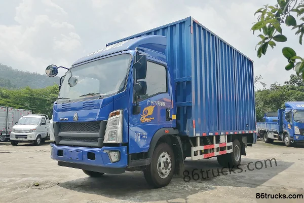 Sinotruk HOWO Tushuai 148 ch 4X2(6 roues) camion léger fourgon 4,15 m cabine simple Extérieur (3) | 86Trucks