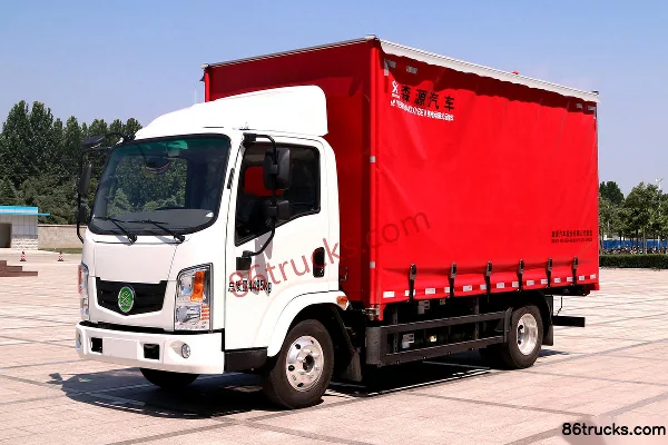 SENYI SE4 4.5T 4.14m single-row pure electric semi-side curtain logistics light truck 98.04kWh 4X2(6 wheels) Exterior (3) | 86Trucks