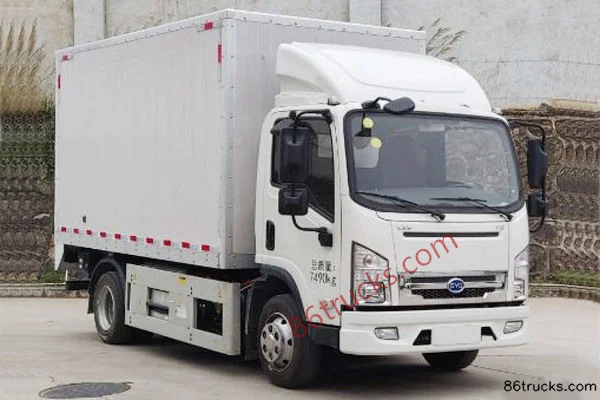 BYD T6 7.49T 4.03m Single Row Pure Electric Box Light Truck 120.45kWh 4X2(6 wheels) Exterior