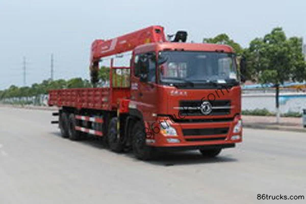 Dongfeng Commercial Vehicle Tianlong 360hp 8X4(12 wheels) 8m Truck-Mounted Crane Exterior