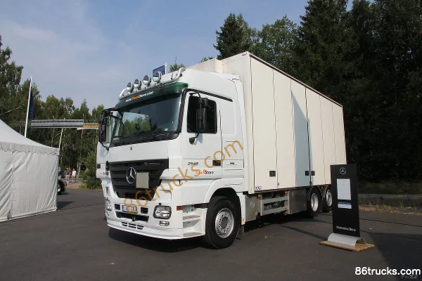 Mercedes-Benz Actros Heavy Truck 480 hp 6X2(8 wheels) 7.3m Van Cargo Truck (Model 2548L) Exterior (2) | 86Trucks