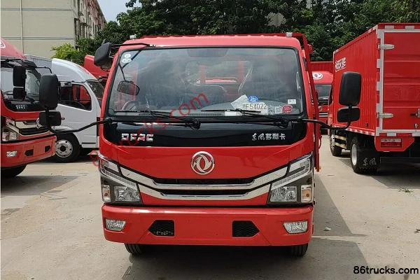 Dongfeng Duolika D6-M 2018 Model Power Edition 115hp 4X2(6 wheels) 4.17m Single Row Flatbed Light Truck Exterior (2) | 86Trucks