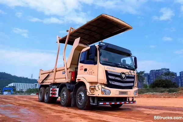 Foton Auman Nouvel ETX série 9 poids lourd 350 ch 8X4(12 roues) camion benne 5,6 m (Fast Gear 10JS160T) Cabine (1) | 86Trucks