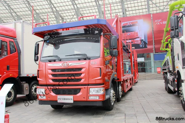 FAW Jiefang Qingdao HanV 320 hp 6X2(8 wheels) Center-axle Vehicle Transporter (Dachai) Exterior (3) | 86Trucks