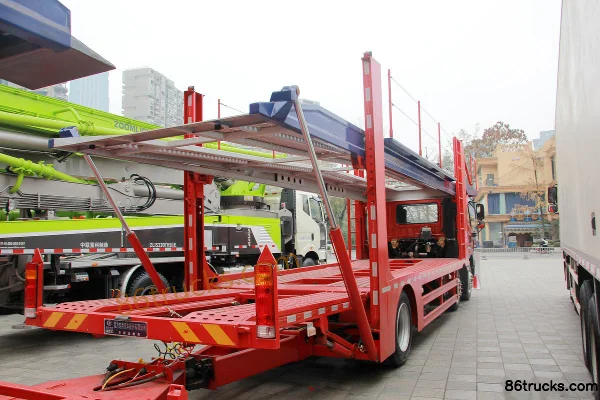 FAW Jiefang Qingdao HanV 320 hp 6X2(8 wheels) Center-axle Vehicle Transporter (Dachai) Body (1) | 86Trucks