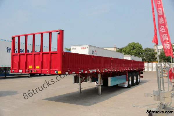 CIMC Huajun semi-remorque à ridelles 13,6 m Extérieur (3) | 86Trucks