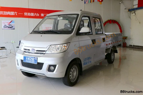 Karry Youjin 2019 Confort 1.3L 82 ch 4X2(6 roues) essence 2,5 m micro camion plateau double cabine Extérieur (2) | 86Trucks