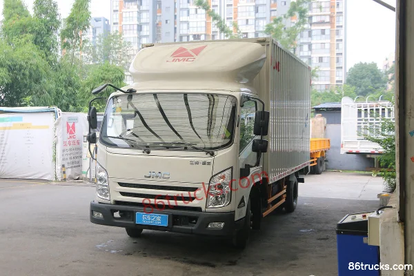 JMC Kaiyun version renforcée, modèle luxe léger, 129 ch, 4X2(6 roues) , camion porteur fourgon à cabine simple 4,08 m (cabine moyenne) Extér