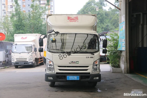 JMC Kaiyun version renforcée, modèle luxe léger, 129 ch, 4X2(6 roues) , camion porteur fourgon à cabine simple 4,08 m (cabine moyenne) Extér